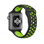 For Apple Watch Series 10 42mm / 9&8&7 41mm / SE 3&SE 2&6&SE&5&4 40mm / 3&2&1 38mm Fashionable Classical Silicone Sport Watch Band(Grey White), WA1230A, WA1230B, WA1230BG, WA1230BH, WA1230BL, WA1230BM, WA1230BR, WA1230BY, WA1230C, WA1230D, WA1230DW    ...
