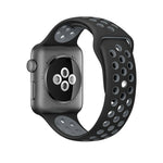 For Apple Watch Ultra 49mm&Watch Ultra 2 49mm / Series 10 46mm / 9&8&7 45mm / SE 3&SE 2&6&SE&5&4 44mm / 3&2&1 42mm Fashionable Classical Silicone Sport Watch Band(Grey Yellow), WA1231A, WA1231B, WA1231BG, WA1231BH, WA1231BL, WA1231BM, WA1231BR, WA1231B...