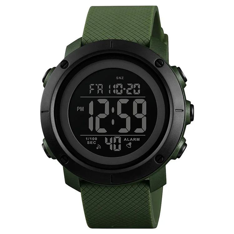 SKMEI 1426 Multifunctional Outdoor Fashion Noctilucent Waterproof Black Machine Rubber Ring Digital Watch, Black Machine Rubber Ring, 1426 Black Machine Rubber Ring