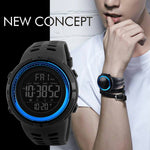 SKMEI 1251 Men Fashionable Outdoor 50m Waterproof Sports Watch Digital Watch with PU Watchband