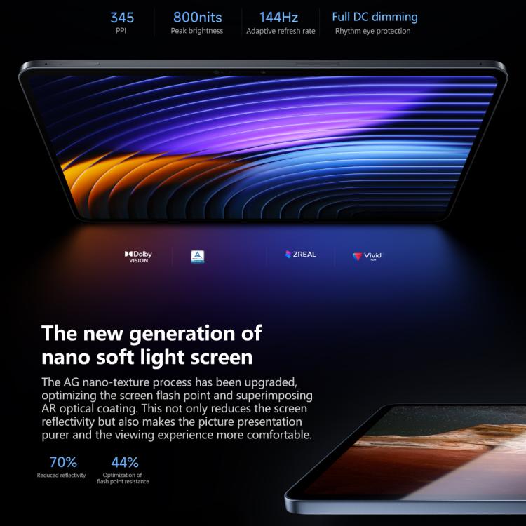 Xiaomi Pad 8 11.2 inch Soft Light Screen, 12GB+256GB, HyperOS 3 Qualcomm Snapdragon 8s Gen4 Octa Core, 12GB+256GB Soft Light