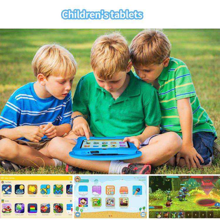 BDF K3 7 inch WiFi Kids Tablet PC with Silicone Case, 2GB+32GB, Android 8.1 MTK6735 Quad Core CPU, US Plug, 4GB+64GB
