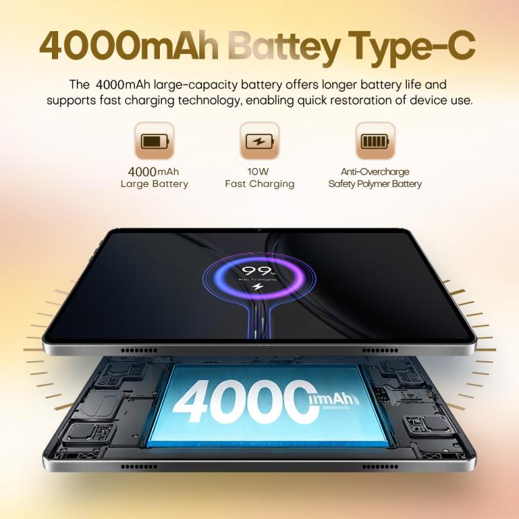 Pad 8 Ultra 10.1 inch 3G Phone Call Tablet PC, 3GB+32GB, Android 10 MTK6755 Quad Core, US Plug, US Plug