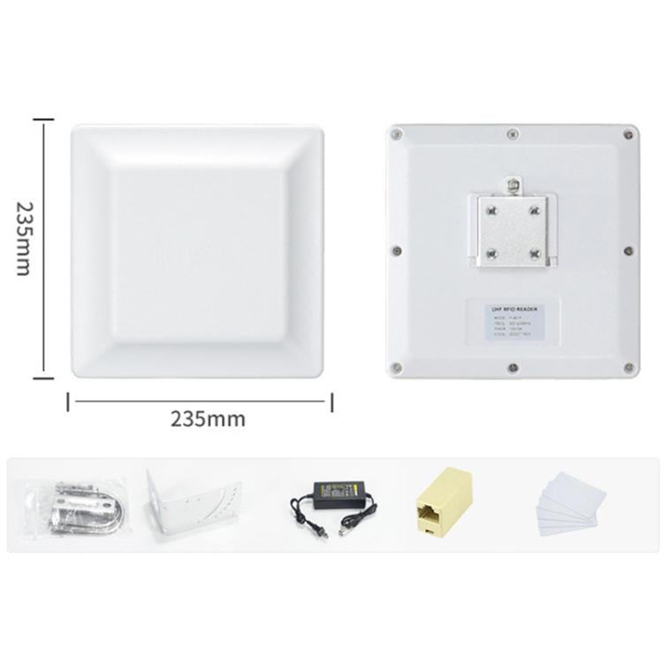 UHF Electronic Tag Identification RFID Reader / Writer 7dbi Antenna Integrated Reader, Style: RS232 Port, RS232 Port