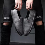 Casual Breathable Round Head Leather Shoes for Men, 43