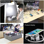 Aluminum Shell Cylindrical Display Stand Digital Magnetic Security System Burglar Alarm / Anti - theft Alarm Display Holder for Mobile Phones with Type - C / USB - C Port - Trustpick