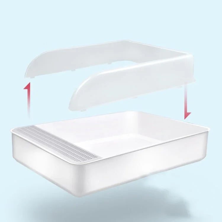 Cat Litter Box Semi - closed Square Feces Basin Pet Toilet - Trustpick