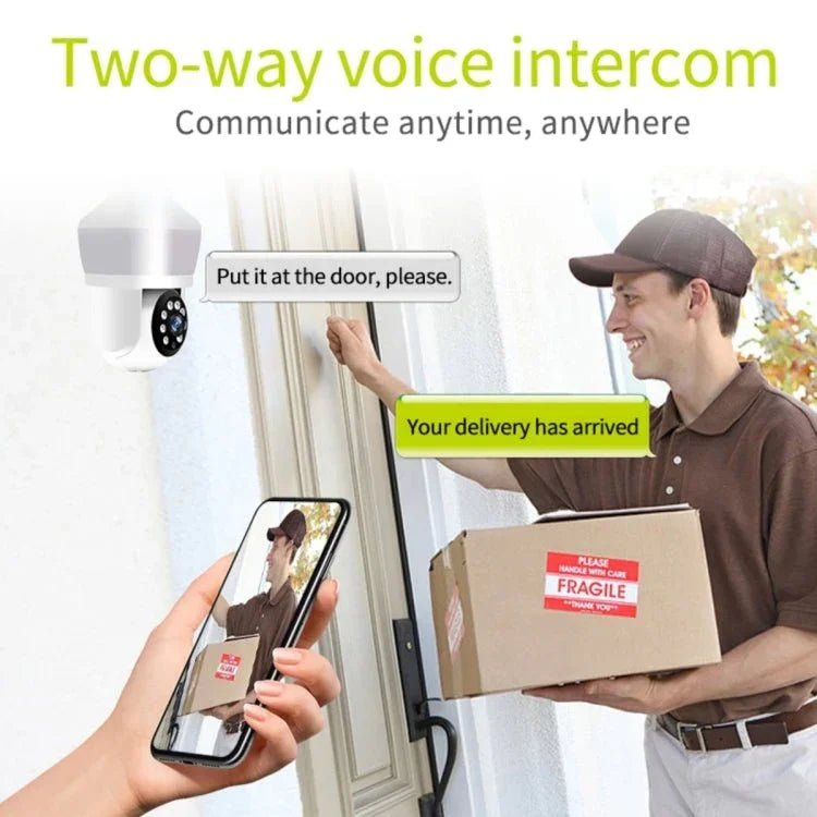 DP43 Bulb - type Motion Tracking Night Vision Smart Camera Supports Voice Intercom - Trustpick
