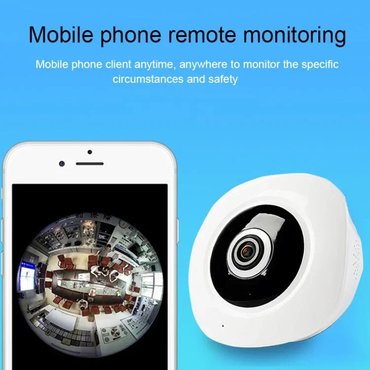 DTS - F3 1.44mm Lens 1.3 Megapixel 360 Degree Infrared IP Camera, Support Motion Detection & E - mail Alarm & TF Card & APP Push, IR Distance: 10m - Trustpick