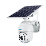 ESCAM QF480 US Version HD 1080P IP66 Waterproof 4G Solar Panel PT IP Camera with Battery, Support Night Vision / Motion Detection / TF Card / Two Way Audio - Trustpick