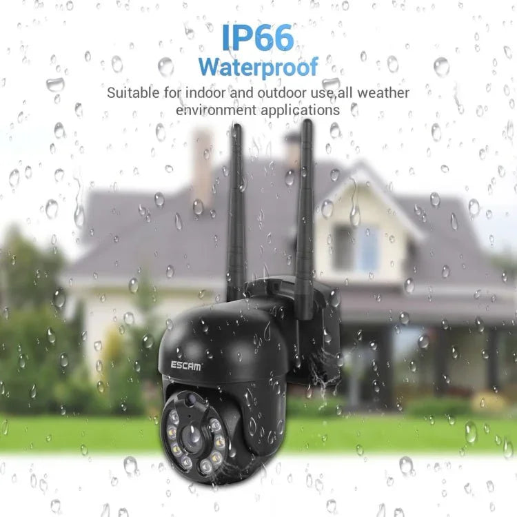 ESCAM WNK618 3.0 Million Pixels 8 - channel Wireless Dome Camera HD NVR Security System, Support Motion Detection & Two - way Audio & Full - color Night Vision & TF Card, EU Plug - Trustpick