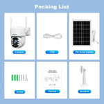 SriHome DH005 4MP 2K Low Power Consumption Wireless Security Camera System with Solar Panel - Trustpick