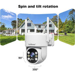 SriHome DH005 4MP 2K Low Power Consumption Wireless Security Camera System with Solar Panel - Trustpick