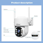 SriHome DH005 4MP 2K Low Power Consumption Wireless Security Camera System with Solar Panel - Trustpick