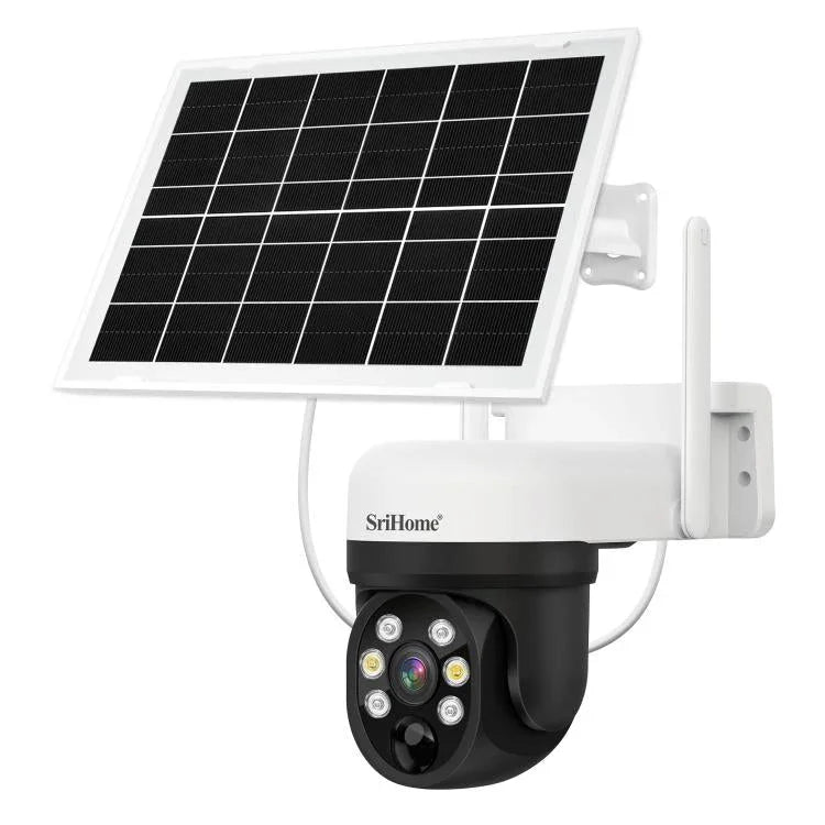 SriHome DH006 4MP 2K Low Power Consumption Wireless Security Camera System with Solar Panel - Trustpick