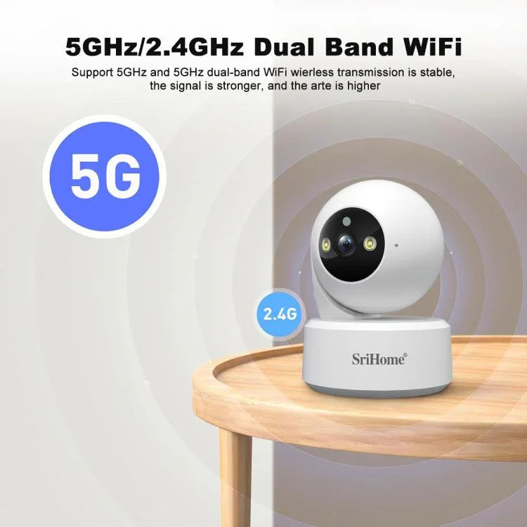 SriHome SH064 8MP HD Two - way Video Mini Camera Supports Night Vision - Trustpick