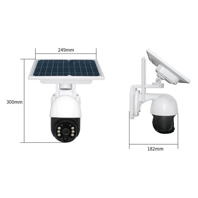T23 2288 x 1288P Full HD Solar Powered WiFi Camera, Support PIR Alarm, Night Vision, Two Way Audio, TF Card - Trustpick