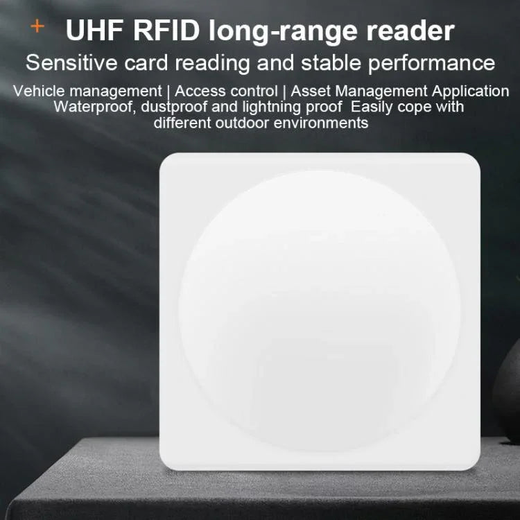 UHF RFID Long Range 9dBi Integrated Reader with E710 Chip, Style: Add Power Over Ethernet - Trustpick